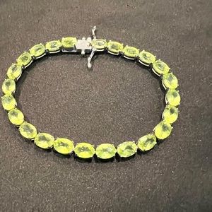 Gorgeous Peridot Tennis Bracelet